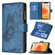 iPhone 12 mini Flying Butterfly Embossing Pattern Zipper Horizontal Flip Leather Case with Holder & Card Slots & Wallet - Blue