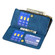 iPhone 12 mini Flying Butterfly Embossing Pattern Zipper Horizontal Flip Leather Case with Holder & Card Slots & Wallet - Blue