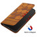 iPhone 12 mini Football Texture Magnetic Leather Flip Phone Case - Khaki