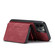 iPhone 12 mini JEEHOOD Magnetic Zipper Horizontal Flip Leather Case with Holder & Card Slot & Wallet - Red