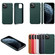 iPhone 12 mini Lamb Grain PU Back Cover Phone Case - Black