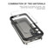 iPhone 12 mini LESUDESIGN Series Frosted Acrylic Anti-fall Protective Case - Black