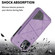 iPhone 12 mini Line Card Holder Phone Case - Purple