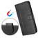 iPhone 12 mini Line Splicing Buckle Retro Leather Phone Case - Black