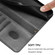 iPhone 12 mini Line Splicing Buckle Retro Leather Phone Case - Black
