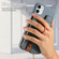 iPhone 12 mini Litchi Leather Oil Edge Ring Zipper Wallet Back Phone Case - Light Blue