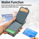 iPhone 12 mini Litchi Leather Oil Edge Ring Zipper Wallet Back Phone Case - Light Blue