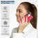iPhone 12 mini Non-slip Full Coverage Ring PU Phone Case with Wristband - Rose Red