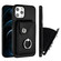 iPhone 12 mini Organ Card Bag Ring Holder Phone Case - Black