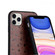 iPhone 12 mini Ostrich Texture Genuine Leather Protective Case - Black