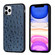 iPhone 12 mini Ostrich Texture Genuine Leather Protective Case - Blue