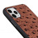 iPhone 12 mini Ostrich Texture Genuine Leather Protective Case - Brown