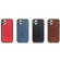 iPhone 12 mini Ostrich Texture Genuine Leather Protective Case - Brown