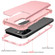 iPhone 12 mini PC+ Silicone Three-piece Anti-drop Mobile Phone Protective Back Cover - Rose Gold