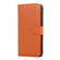 iPhone 12 mini Plain Texture Cowhide Leather Horizontal Flip Case with Magnetic Clasp & Holder & Card Slots & Wallet - Orange