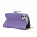 iPhone 12 mini Plain Texture Cowhide Leather Horizontal Flip Case with Magnetic Clasp & Holder & Card Slots & Wallet - Purple
