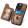 iPhone 12 mini Retro Skin-feel Ring Multi-card Wallet Phone Case - Brown