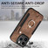 iPhone 12 mini Retro Skin-feel Ring Multi-card Wallet Phone Case - Brown