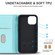 iPhone 12 mini Rhombic MagSafe RFID Anti-Theft Wallet Leather Phone Case - Sky Blue