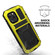 iPhone 12 mini R-JUST Shockproof Waterproof Dust-proof Metal + Silicone Protective Case with Holder - Yellow