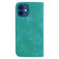 iPhone 12 mini Seven-shaped Embossed Leather Phone Case - Green