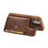 iPhone 12 mini Shockproof Horizontal Flip Protective Case with Holder & Card Slots & Wallet & Photo Frame & Short Lanyard - Coffee