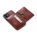 iPhone 12 mini Shockproof PU + TPU Protective Case with Card Slots & Holder - Brown