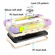 iPhone 12 mini Shockproof Silicone + PC Protective Case with Dual-Ring Holder - Colorful Beige