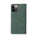 iPhone 12 mini Simple Suction Closure Horizontal Flip Leather Case with Holder & Card Slot & Wallet - Green