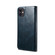 iPhone 12 mini Simple Wax Crazy Horse Texture Horizontal Flip Leather Case with Card Slots & Wallet - Navy Blue