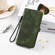 iPhone 12 mini Skin Feel Totem Embossed Leather Phone Case - Deep Green