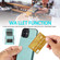 iPhone 12 mini Solid Color PC + TPU Protective Case with Holder & Card Slots - Green