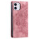 iPhone 12 mini Totem Embossed Magnetic Leather Phone Case - Rose Gold