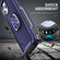 3 in 1 PC + TPU Phone Case with Ring Holder iPhone 11 Pro Max - Navy Blue