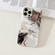 iPhone 11 Pro Max 2 in 1 Detachable Marble Pattern Phone Case - Black White