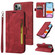 iPhone 11 Pro Max BETOPNICE Dual-side Buckle Leather Phone Case - Red