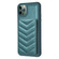 iPhone 11 Pro Max BF26 Wave Pattern Card Bag Holder Phone Case - Green