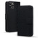 iPhone 11 Pro Max Business Diamond Buckle Leather Phone Case with Lanyard - Black
