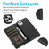 iPhone 11 Pro Max Calf Texture 2 in 1 Detachable Magnetic Back Cover Horizontal Flip Leather Case with Holder & Card Slots & Wallet & Photo Frame - Black