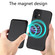iPhone 11 Pro Max Carbon Fiber Leather Card Magsafe Magnetic Phone Case - Black