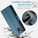 iPhone 11 Pro Max CaseMe 023 Butterfly Buckle Litchi Texture RFID Anti-theft Leather Phone Case - Blue