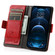 iPhone 11 Pro Max CaseNeo Business Splicing Dual Magnetic Buckle Horizontal Flip PU Leather Case with Holder & Card Slots & Wallet - Red
