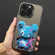 iPhone 11 Pro Max Color Ink Frosted PC+TPU Phone Case - Blue Bear
