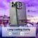 iPhone 11 Pro Max Colorful Armor Lens Film Translucent Skin Feel Phone Case - Black
