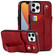 iPhone 11 Pro Max Crazy Horse Texture Shockproof TPU + PU Leather Case with Card Slot & Wrist Strap Holder - Red