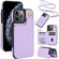 iPhone 11 Pro Max Crossbody Dual-Buckle Wallet Back Leather Phone Case - Light Purple