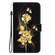 iPhone 11 Pro Max Crystal Texture Colored Drawing Leather Phone Case - Gold Butterfly Rose