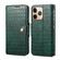 iPhone 11 Pro Max Denior Crocodile Texture Oil Edge Leather Phone Case - Green