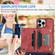 iPhone 11 Pro Max Dream Magnetic Back Cover Card Wallet Phone Case - Red