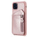 iPhone 11 Pro Max Dual Buckles Zipper Shockproof Back Cover Protective Case with Holder & Card Slots & Wallet & Lanyard & Photos Frames - Rose gold
